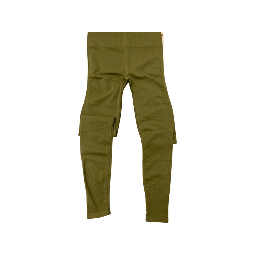 Daily Practice by Anthropologie Allegro Seamless Leggings, Dried Moss, Size XS